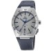 Replica Relógio Omega Constellation Co-Axial Master Chronometer cinza mostrador azul pulseira de couro 131.13.39.20.06.002