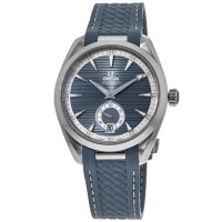 Replica Relógio Omega Seamaster Aqua Terra 150m Master Co-Axial com mostrador azul e pulseira de borracha 220.12.41.21.03.005