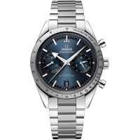 Cópia Omega Speedmaster '57 Co-Axial Master Chronometer Chronograph 40,5 mm Relógio masculino de aço com mostrador azul 332.10.41.51.03.001