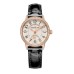 Relógio feminino Jaeger LeCoultre Rendez- Vous Night and Day com mostrador prateado e pulseira de couro preto 3462430