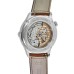 Cópia Jaeger LeCoultre Master Control Geográfica Prata Cronógrafo Mostrador Pulseira de Couro Relógio Masculino 4128420