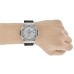 Réplica Hublot Classic Fusion 45 mm mostrador prateado pulseira de borracha preta relógio masculino 511.NX.2611.RX