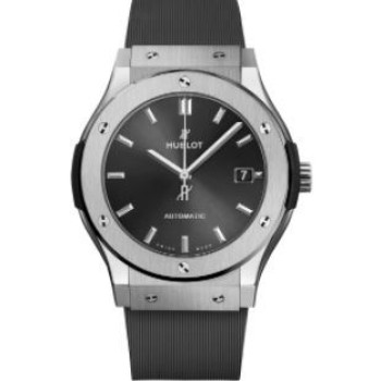 Copiar relógio masculino Hublot Classic Fusion cinza com pulseira de borracha 511.NX.7071.RX