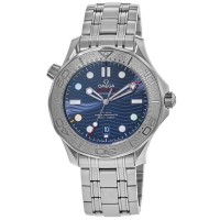 Copiar Omega Seamaster Diver 300 M &quot;Pequim 2022&quot; Relógio masculino edição azul especial 522.30.42.20.03.001
