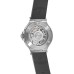 Cópia Hublot Classic Fusion 38mm mostrador preto caixa de titânio pulseira de borracha relógio unissex 565.NX.1171.RX
