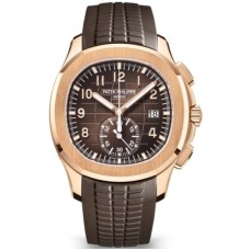 Réplica Patek Philippe Aquanaut Brown Dial Pulseira Composta Relógio Masculino 5968R-001