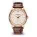Relógio masculino Patek Philippe Calatrava falso, pequenos segundos, mostrador granulado prateado, pulseira de couro 6119R-001