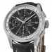 Relógio masculino Breitling Premier Chronograph 42 com mostrador preto e pulseira de couro nobuck preto A13315351B1X1