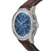 Cópia Breitling Premier Chronograph 42 mostrador azul pulseira de couro marrom relógio masculino A13315351C1X1