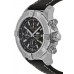 Replica Relógio Breitling Avenger Chronograph 45 com mostrador preto e pulseira de couro A13317101B1X2