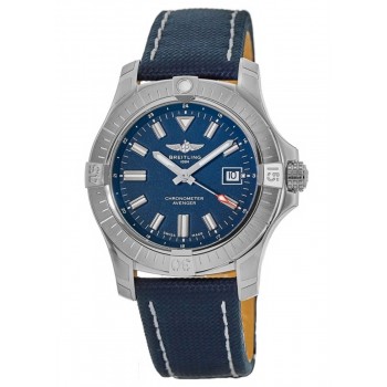 Réplica Breitling Avenger Automático 43 Mostrador Azul Pulseira De Couro Militar Relógio Masculino A17318101C1X1