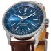 Cópia Breitling Navitimer 1 Automático 41 Mostrador Azul Pulseira de Couro Marrom Relógio Masculino A17326161C1P1