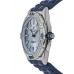 Falso Breitling Super Chronomat Automático 38 Light Blue Dial Diamond Rubber Strap Relógio Feminino A17356531C1S1