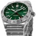 Cópia Breitling Chronomat Automático GMT 40 Relógio Masculino de Aço com Mostrador Verde A32398101L1A1