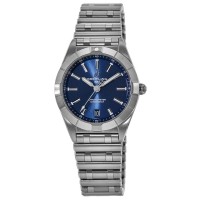 Relógio feminino falso Breitling Chronomat Quartz 32 com mostrador azul em aço inoxidável A77310101C1A1