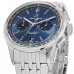 Cópia Breitling Premier B01 cronógrafo 42 mostrador azul relógio masculino de aço inoxidável AB0118221C1A1