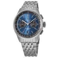 Replica Relógio Breitling Premier B01 cronógrafo 42 mostrador azul em aço inoxidável AB0118A61C1A1