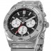 Cópia Breitling Chronomat B01 42 Relógio masculino de aço inoxidável com mostrador cronógrafo preto AB0134101B1A1