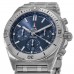 Replica Relógio Breitling Chronomat B01 42 Frecce Tricolor edição limitada com mostrador azul em aço AB01344A1C1A1