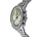 Cópia Breitling Navitimer B01 Cronógrafo 41 Relógio masculino de aço com mostrador verde AB0139211L1A1