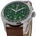 Cópia Breitling Premier B01 cronógrafo 42 mostrador verde pulseira de couro relógio masculino AB0145371L1P1