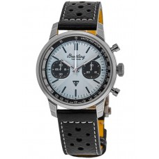 Réplica Breitling Top Time Triumph Relógio Masculino com Pulseira de Couro com Mostrador Azul AB01764A1C1X1