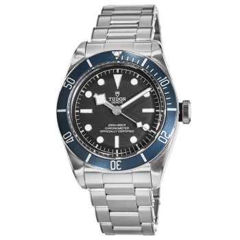 Cópia Tudor Black Bay 41 Relógio masculino automático com moldura azul em aço inoxidável M79230B-0008