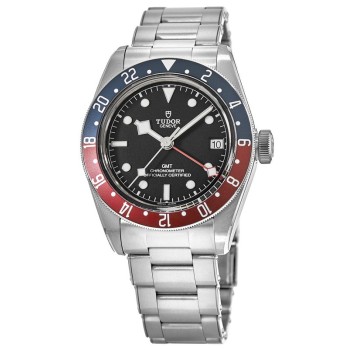 Cópia Tudor Black Bay GMT Pepsi Steel Relógio masculino M79830RB-0001