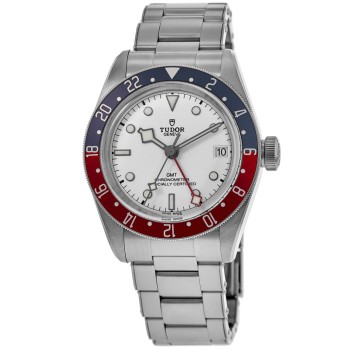 Replica Relógio Tudor Black Bay GMT com mostrador opalino em aço M79830RB-0010