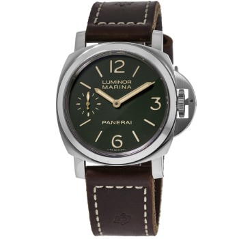 Cópia Panerai Luminor Marina 8 dias edição limitada relógio masculino com mostrador verde PAM00911-PO