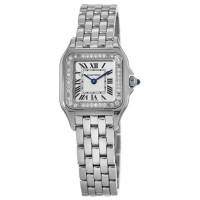 Copiar relógio feminino Cartier Panthere de Cartier com moldura de diamante W4PN0007