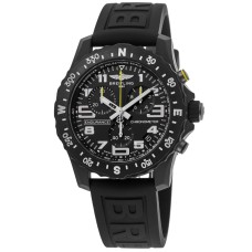 Copiar relógio masculino Breitling Endurance Pro com mostrador preto e pulseira de borracha X82310E51B1S1
