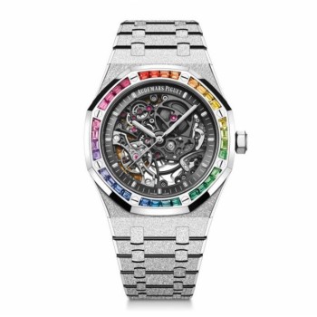 Réplica do Audemars Piguet Royal Oak Frosted Gold Double Vazwork Balance Wheel 15412BC.YG.1224BC.03