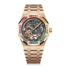 Réplica do Audemars Piguet Royal Oak Frosted Gold Double Openwork Balance Wheel 15412OR.YG.1224OR.01 Réplica do Audemars Piguet Royal Oak Frosted Gold Double Openwork Balance Wheel 15412OR.YG.1224OR.01