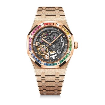 Réplica do Audemars Piguet Royal Oak Frosted Gold Double Openwork Balance Wheel 15412OR.YG.1224OR.01