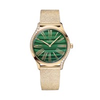 Relógio feminino Omega De Ville Tresor, 36 mm, verde - dourado Moonshine O42855366099003
