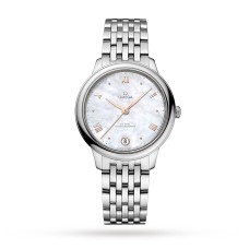 Relógio feminino Omega De Ville Prestige Co-Axial Master Chronometer 34mm em madrepérola O43410342005001