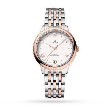 Relógio feminino Omega De Ville Prestige Co-Axial Master Chronometer 34mm, branco O43420342002001