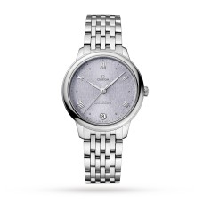 Relógio feminino Omega De Ville Prestige Co-Axial Master Chronometer 34mm na cor azul O43410342003001