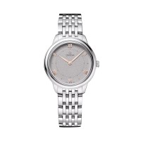 Relógio feminino Omega De Ville Prestige 30mm cinza O43410306006001