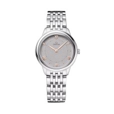 Relógio feminino Omega De Ville Prestige 30mm cinza O43410306006001