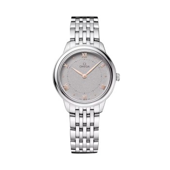 Relógio feminino Omega De Ville Prestige 30mm cinza O43410306006001