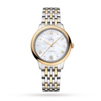 Relógio feminino Omega De Ville Prestige Co-Axial Master Chronometer 34mm, branco O43420342005002