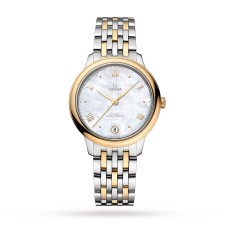 Relógio feminino Omega De Ville Prestige Co-Axial Master Chronometer 34mm, branco O43420342005002