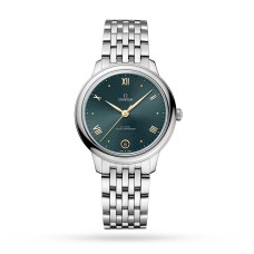 Relógio feminino Omega De Ville Prestige Co-Axial Master Chronometer 34mm na cor azul O43410342010001