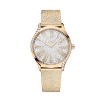 Relógio feminino Omega De Ville Tresor 36mm, prata, dourado Moonshine O42855366099002