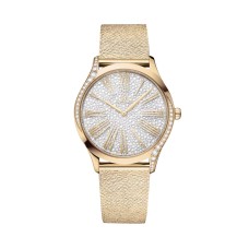 Relógio feminino Omega De Ville Tresor 36mm, prata, dourado Moonshine O42855366099002