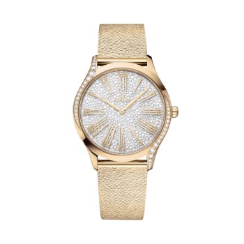 Relógio feminino Omega De Ville Tresor 36mm, prata, dourado Moonshine O42855366099002