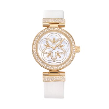 Relógio feminino Omega De Ville Ladymatic 34mm em madrepérola O42567342055005
