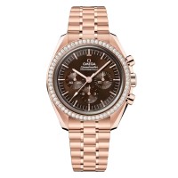 Relógio masculino Omega Speedmaster Moonwatch Professional 42mm, cor ouro Sedna, código O31055425013001